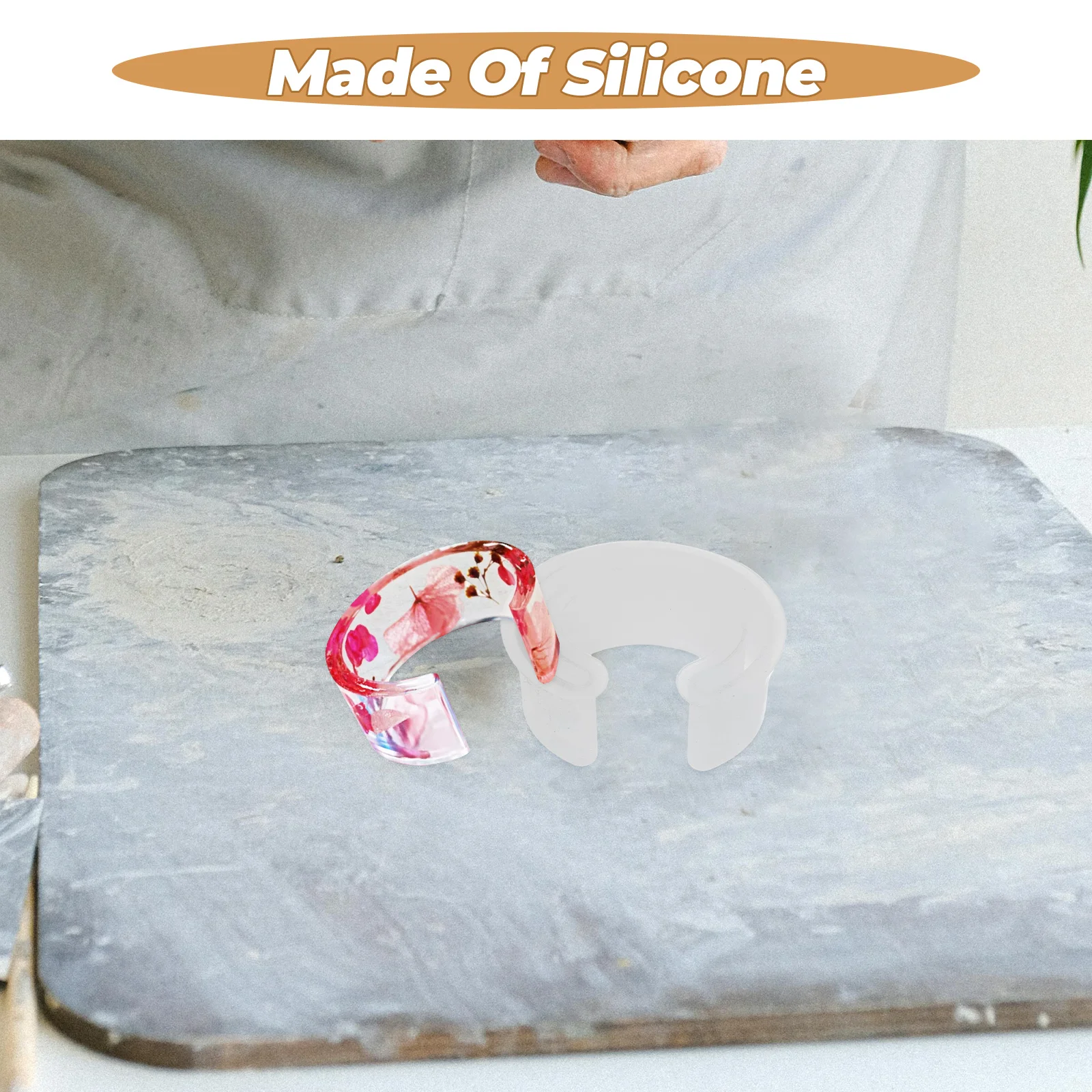 

Crafting Bracelet Mold Silicone Molds Pendant Making White Silica Gel Bangle Diy Bracelets