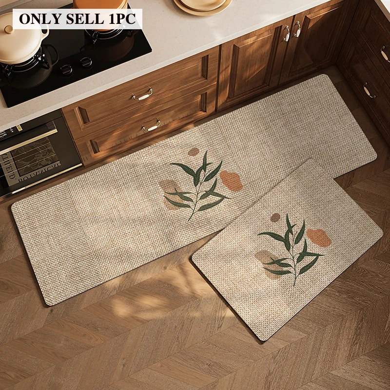 Kitchen Mat Long Stripe Rug Stain-Resistant Durable Floor Mats D Carpet Minimalist Style Home Decoration Rugs Alfombra De Cocina