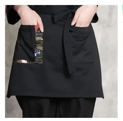 Grembiule da cucina giapponese Grembiule corto da chef Lavori di cucina per sushi