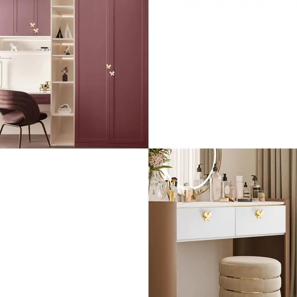   Butterfly Decors Cupboard Knobs Enhances Durability Multiple Room Application