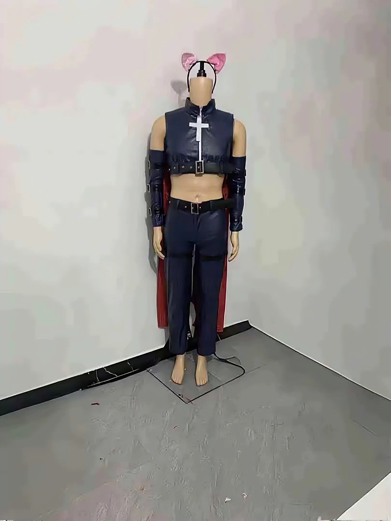 

Costume de Cosplay Anime Shugo Chara Tsukiyomi Ikuto, Uniforme en Cuir PU sur Mesure, Costume d'Halloween pour Hommes et Femmes