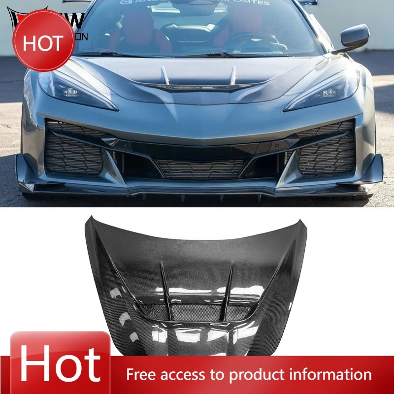 

New Condition Bonnet for C8 Z06 Dry Carbon Fiber Hood ZR1 Style Carbon Fiber Front Hood for Chevrolet Corvette C8 ST