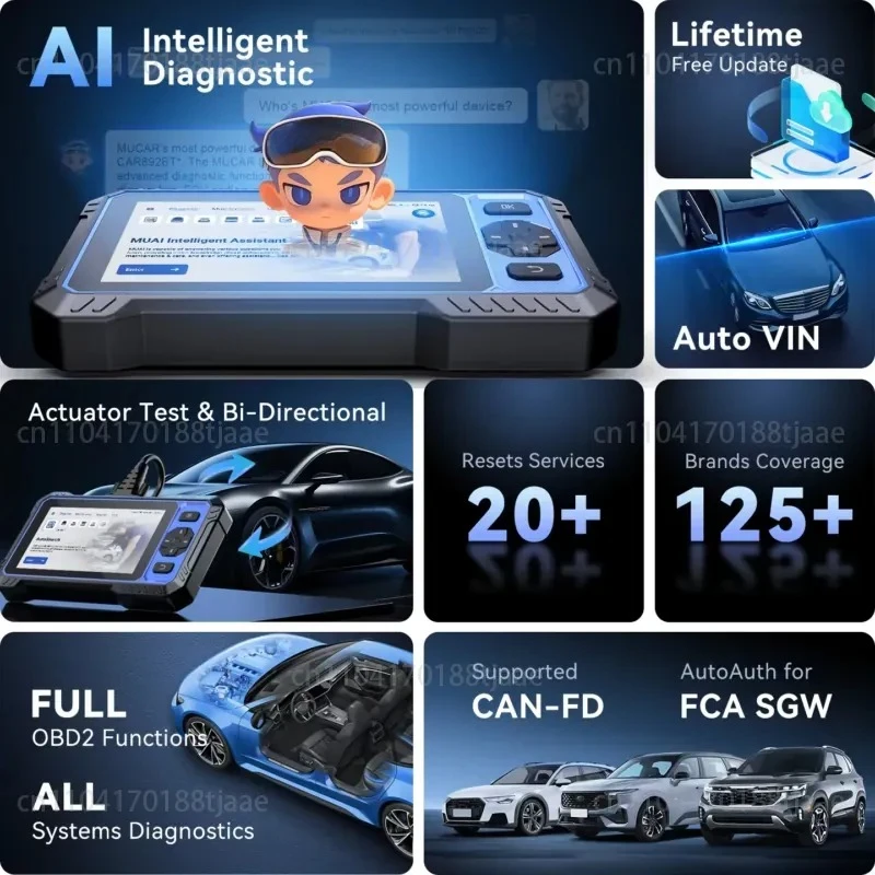 682 Diagnostic Tool Full System Car On-Board Diagnostics 2 Scanner Bidirectional 20 Reset Lifetime