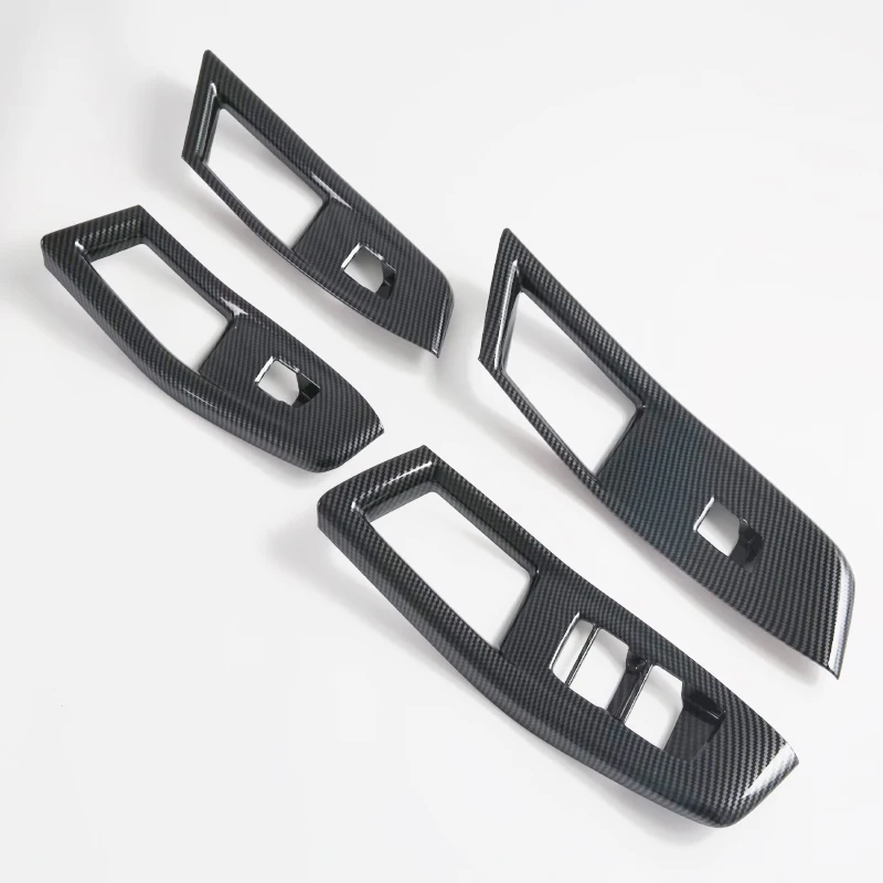 LHD RHD لـ MG3 Hybrid 2024 2025 ABS ألياف الكربون باب السيارة مسند الذراع نافذة التبديل زر رفع لوحة الإطار الملحقات