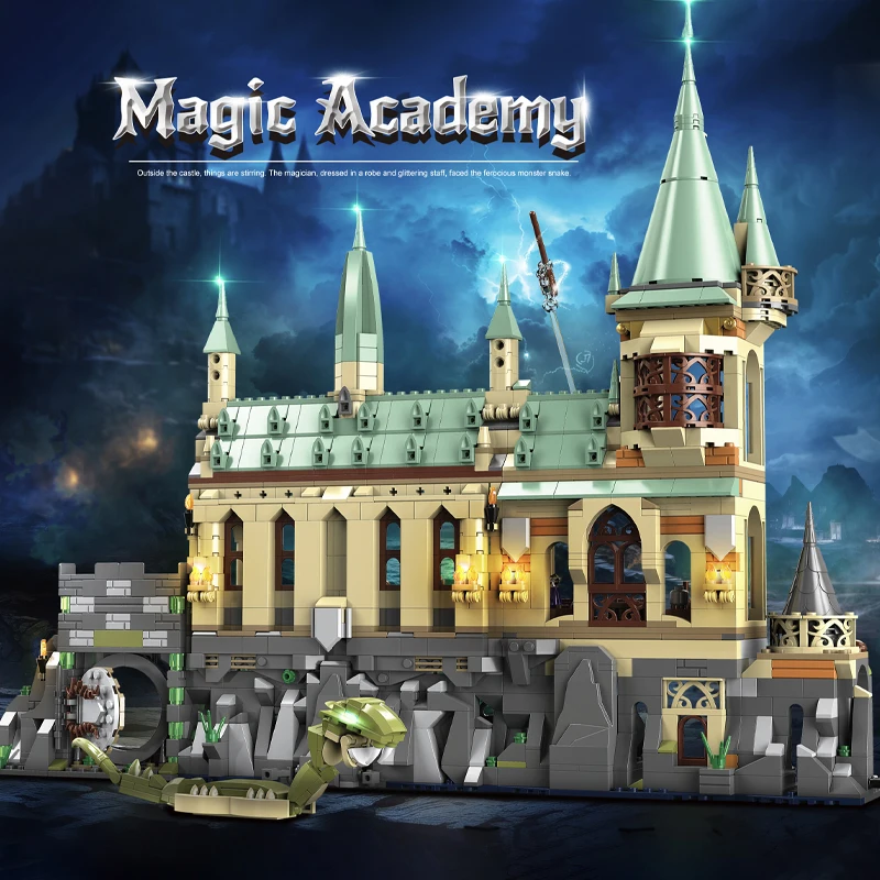 

New Magic Castle MOC Building Model Creative Bricks Sets Harry Potter Building Blocks DIY Toys for Kids Adult Birthday Gifts