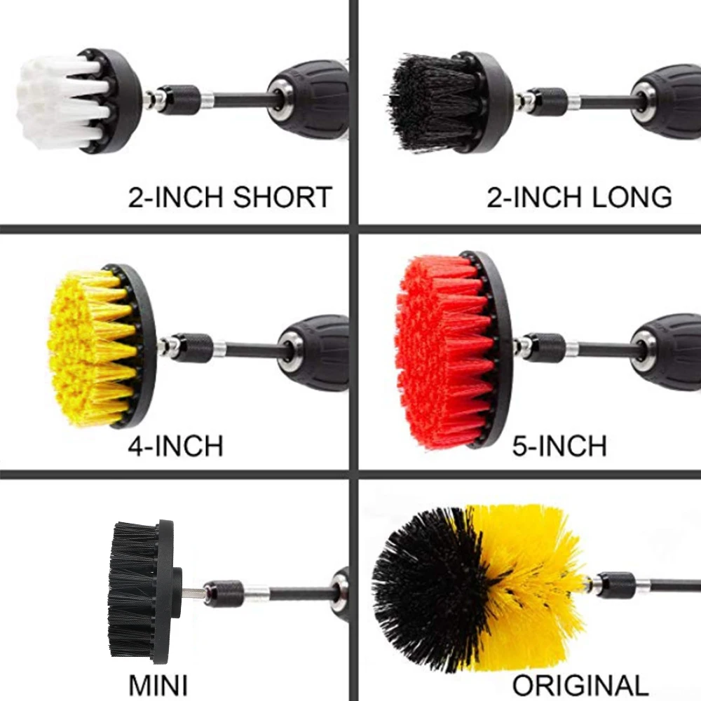 Multipurpose 22 Pieces Cleaning Tools Power Scrubber Scrub Pads For Car Kitchen Bathroom Electric Drill Brushes