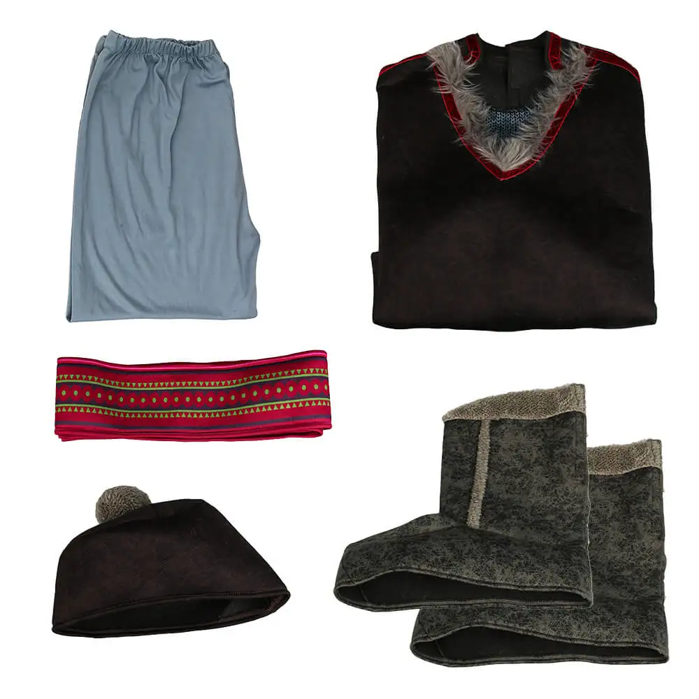 Kristoff Bjorgman Cosplay Fantasias, Fato de Halloween, Roupa de Natal, Filme, Homens