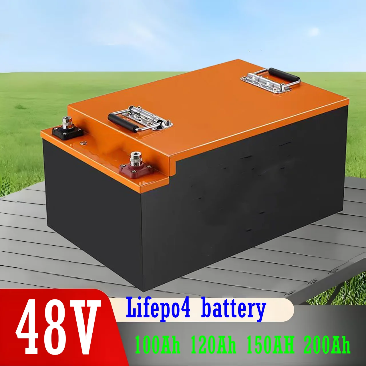 48V 100Ah 120Ah 150AH 200Ah lithium lifepo4 battery pack with 100A 150A 200A bluetooth BMS for 5000W 8000W 10000W golf cart
