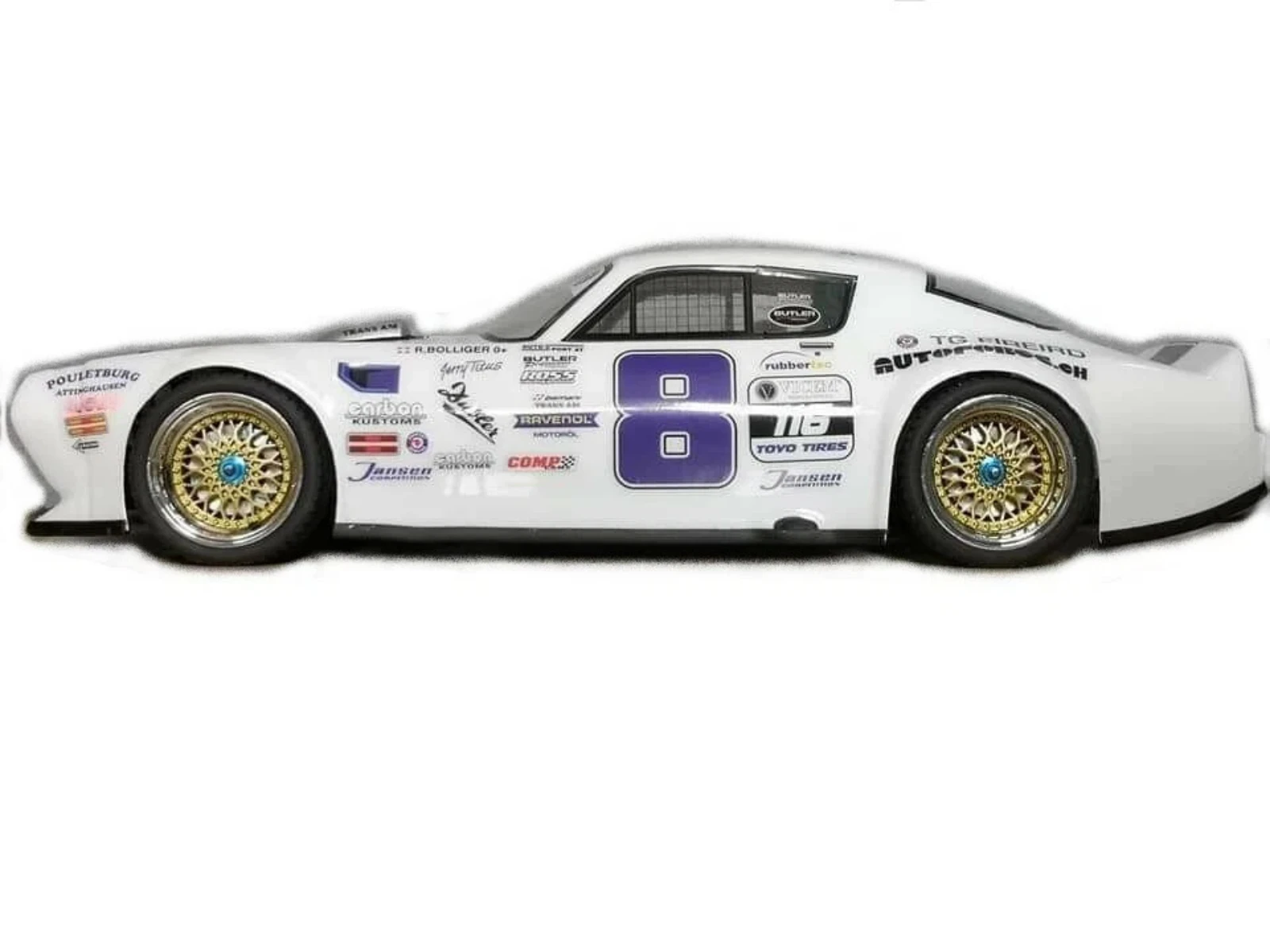

1971 1/10 Pontiac Firebird Polycarbonate Clear RC Body shell (200mm Width)