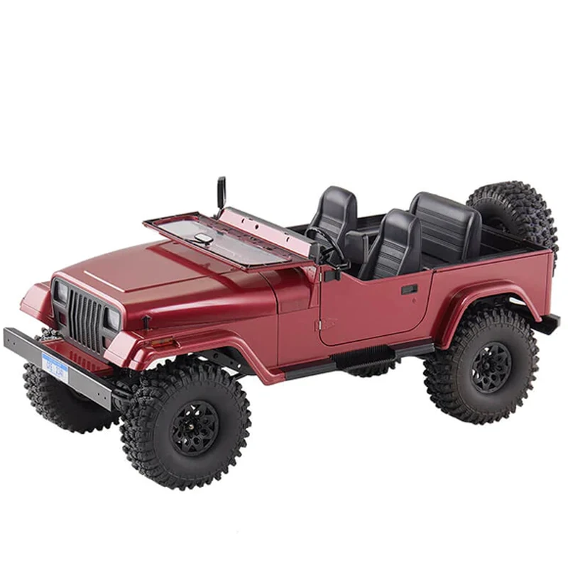 FMS ROCHOBBY Rc Car 1/10 Mashigan Rc Rock Crawler Rs Red Hardshell Door 4wd Waterproof Crawler  Off-road Climbing Model Boy Toys