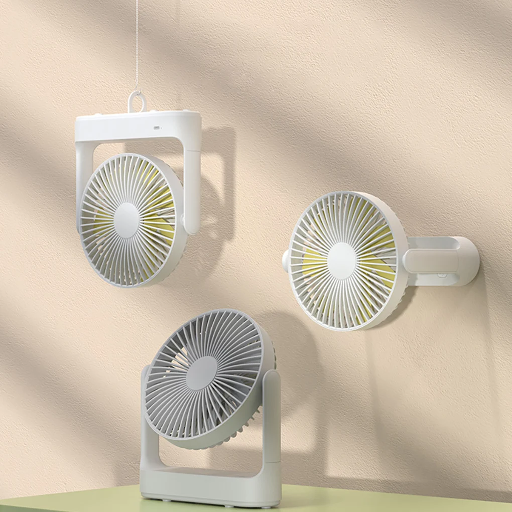 Table Fan Rechargeable Wall-mounted Air Cooler Office Supply Desk Fans