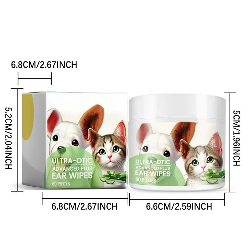 Pet cleaning accessory Ear Cleaner wipes Ear care fingertips Ear mite removal Cat and dog ear cleaning pet care products