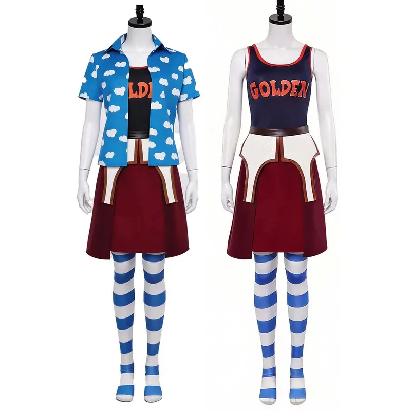 

Women Fantasy Roleplay Miss Goldenweek Marianne Cosplay Costume fg8'.