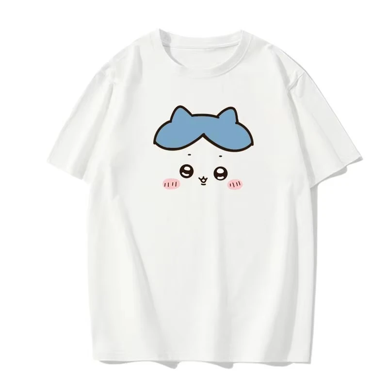 Kawaii Chiikawa Graphic Tee Unisex Hachiware Usagi Anime Short Sleeve Sweet Summer Trendy Student Couple Streetwear Fashion Tops