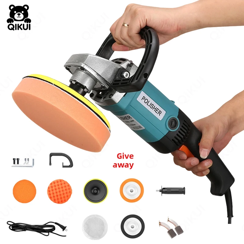 

Electric Polisher for Car Polishing Machine Multi Function Variable Speed Auto Detailing Tool for Car Waxing Buffing and