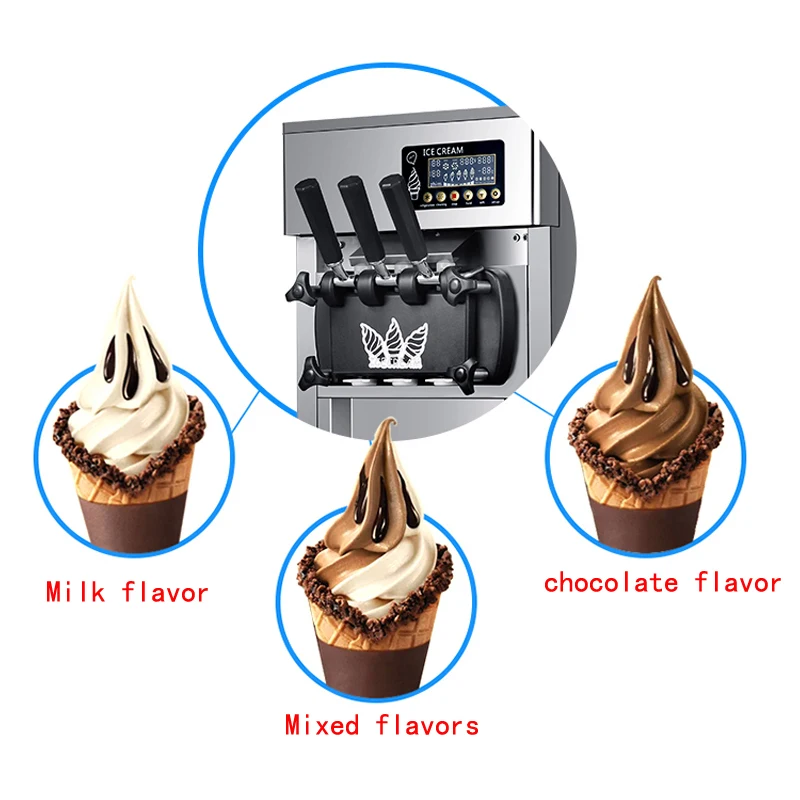 Ice Cream Machine Commercial Automatic Stall Desktop Small Desktop Ice Cream Machine