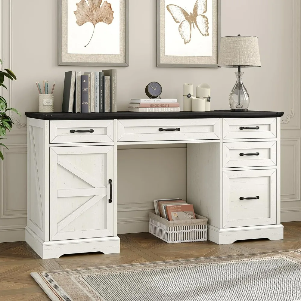 57" Executive Desk,… - image