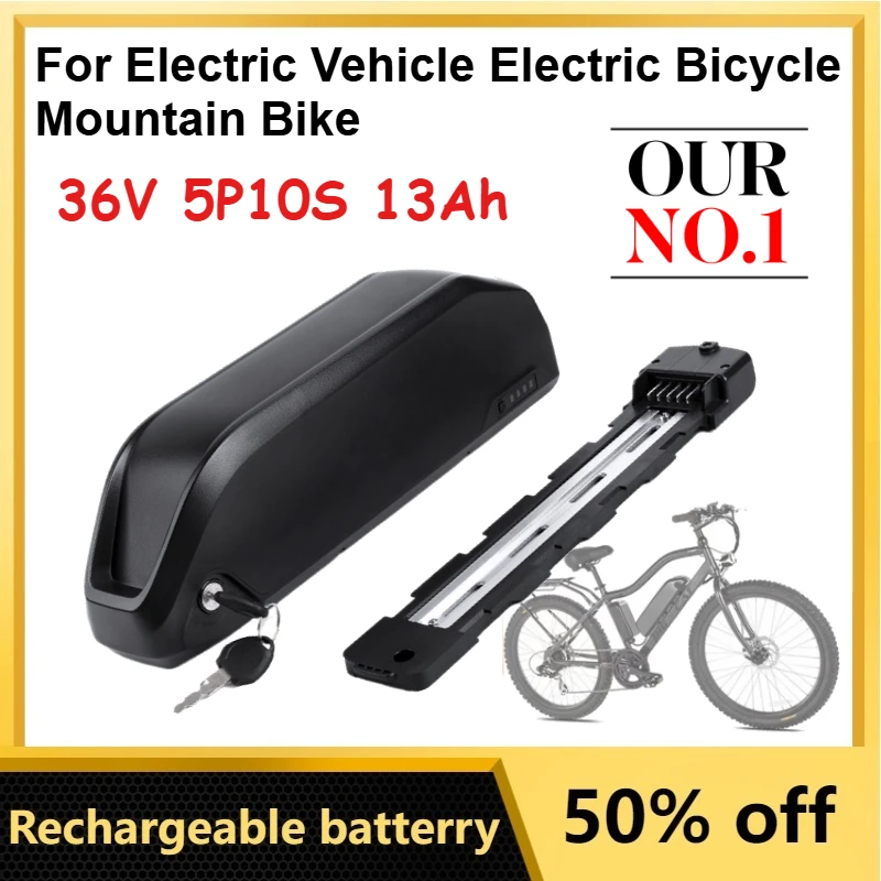 

36V 5P10S 13Ah Lithium Battery for Electric Vehicle Electric Bicycle Mountain Bike Rechargeable Batteries