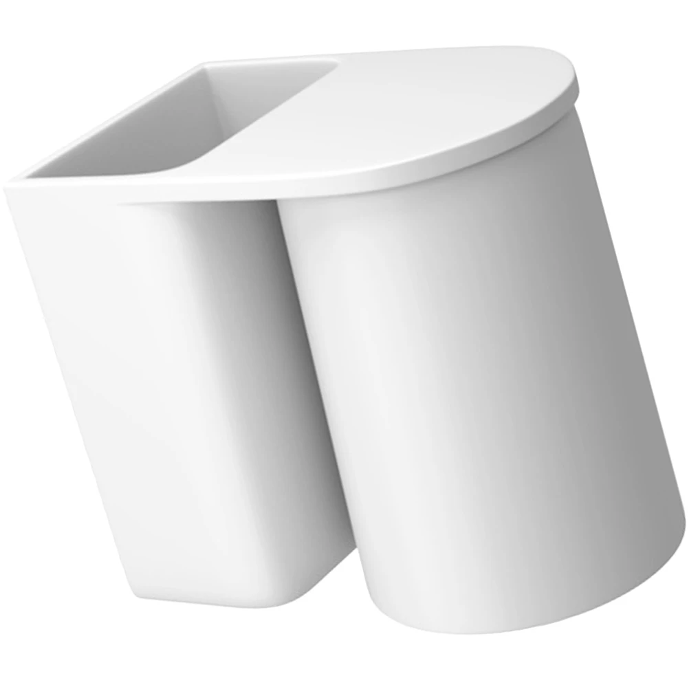 

Cup Holder Wall Mounted ABS PP Material Adhesive Dustproof Bathroom Storage Rack Electric Toothbrush Holder