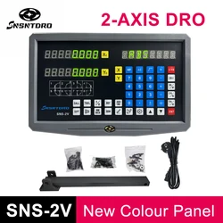 New Colour Panel SNS-2V 2-axis Universal Lathe milling machine DRO Digital readout AC110V/220V display FOR linear scale  Encoder