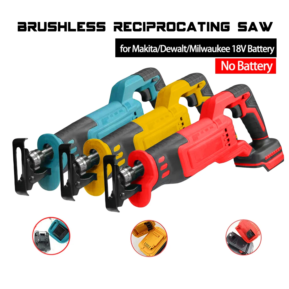 

Brushless Reciprocating Saw High-Power Cutting Saw Handheld Multifunctional Household Small Electric Saw No Battery