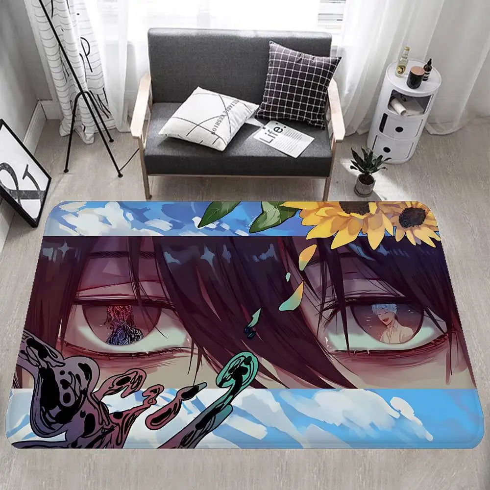 

Кухонный коврик с изображением персонажа аниме «Лето, когда Хикару умер», декоративный коврик для детской комнаты, спальни, балкона, противоскользящий коврик для прихожей, гостиной, Alfombra