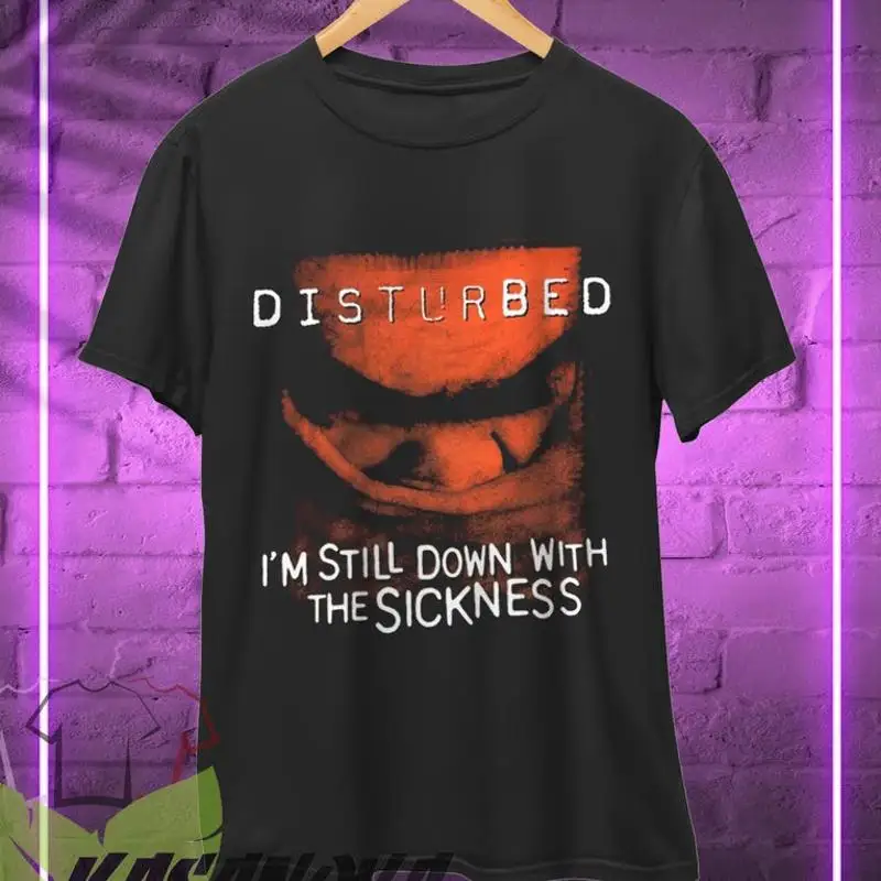 Disturbed Sickness Retro 90s Heavy Metal Band T-Shirt
