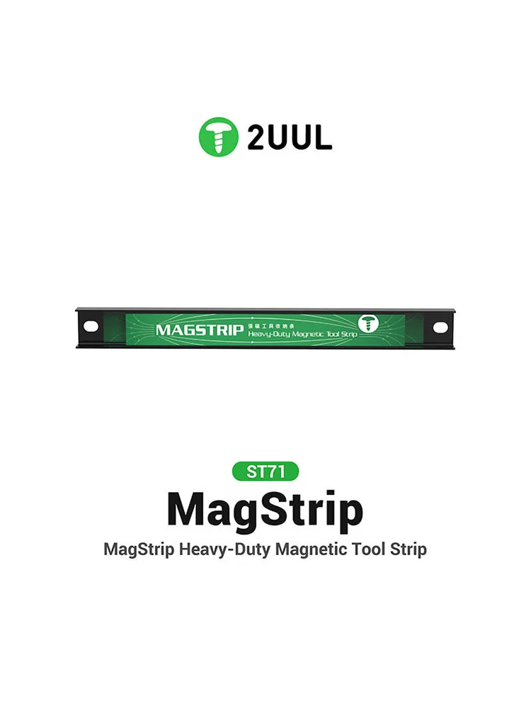 2UUL ST71 Heavy-Duty Magnetic Tool Strip For Electronics Repair Hand Tool Storage Organization Magnet Bar Holder