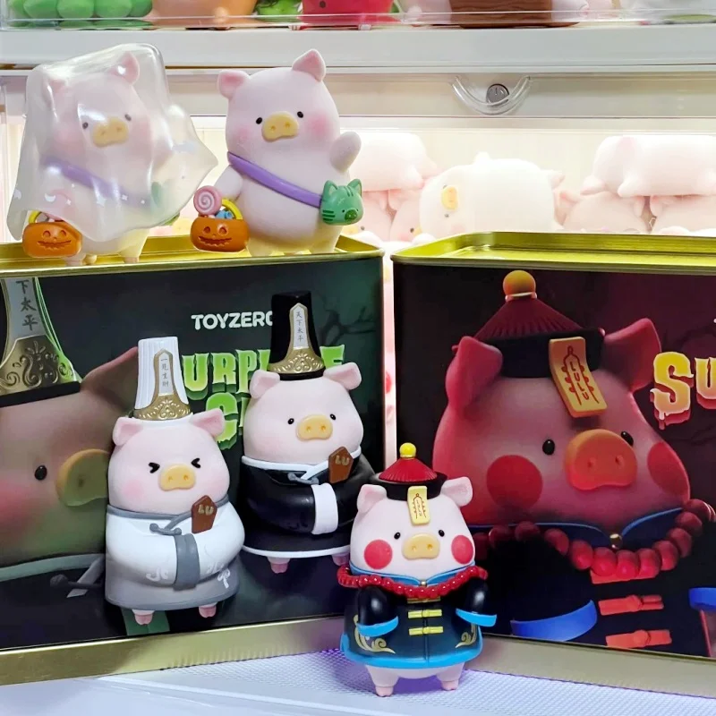 

Подлинная консервированная фигурка Lulu The Piggy Surprise Can Zombie Series Q Версия Lulu Pig Аниме Игрушка Хэллоуин Призрак Модель Подарок