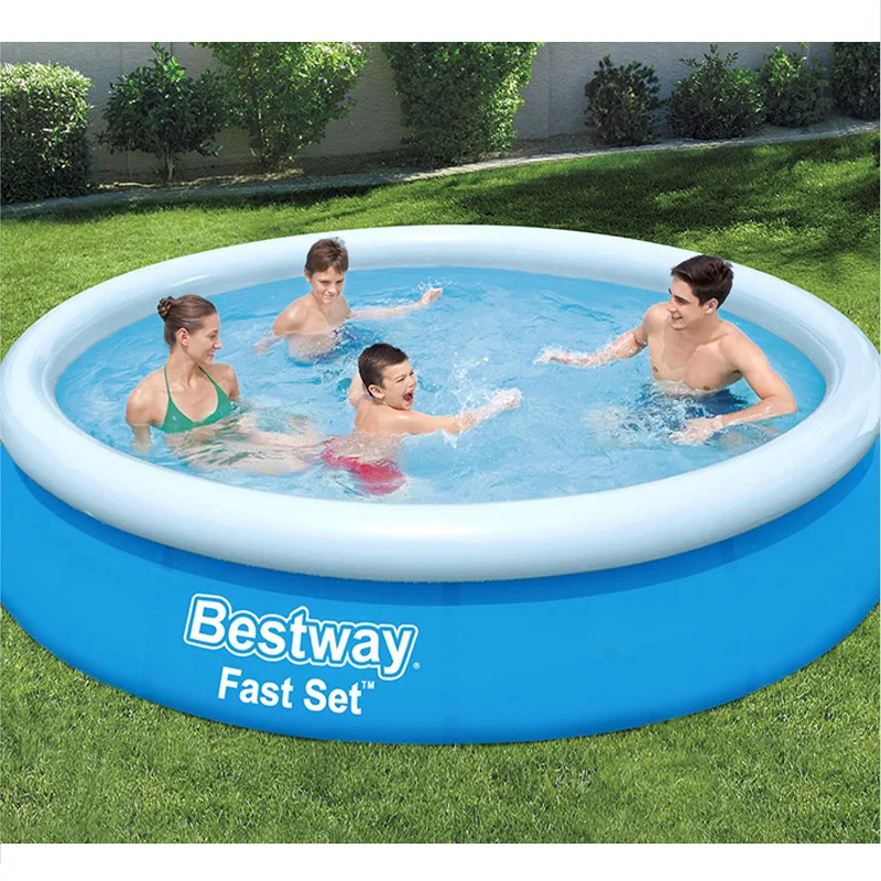 

366*76cm Giant Size Blue Above Ground Inflatable Swimming Pool Family Pool for Adults Kids Thickening Summer Water Pool B33004