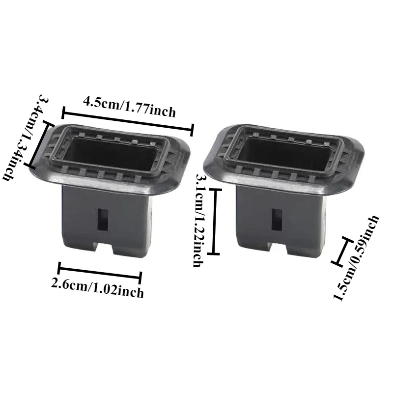 2Pcs Set Plastic Rear Seat Bracket Clip Frame Grommet Clips for Audi A4 B5 B6 B7 B8