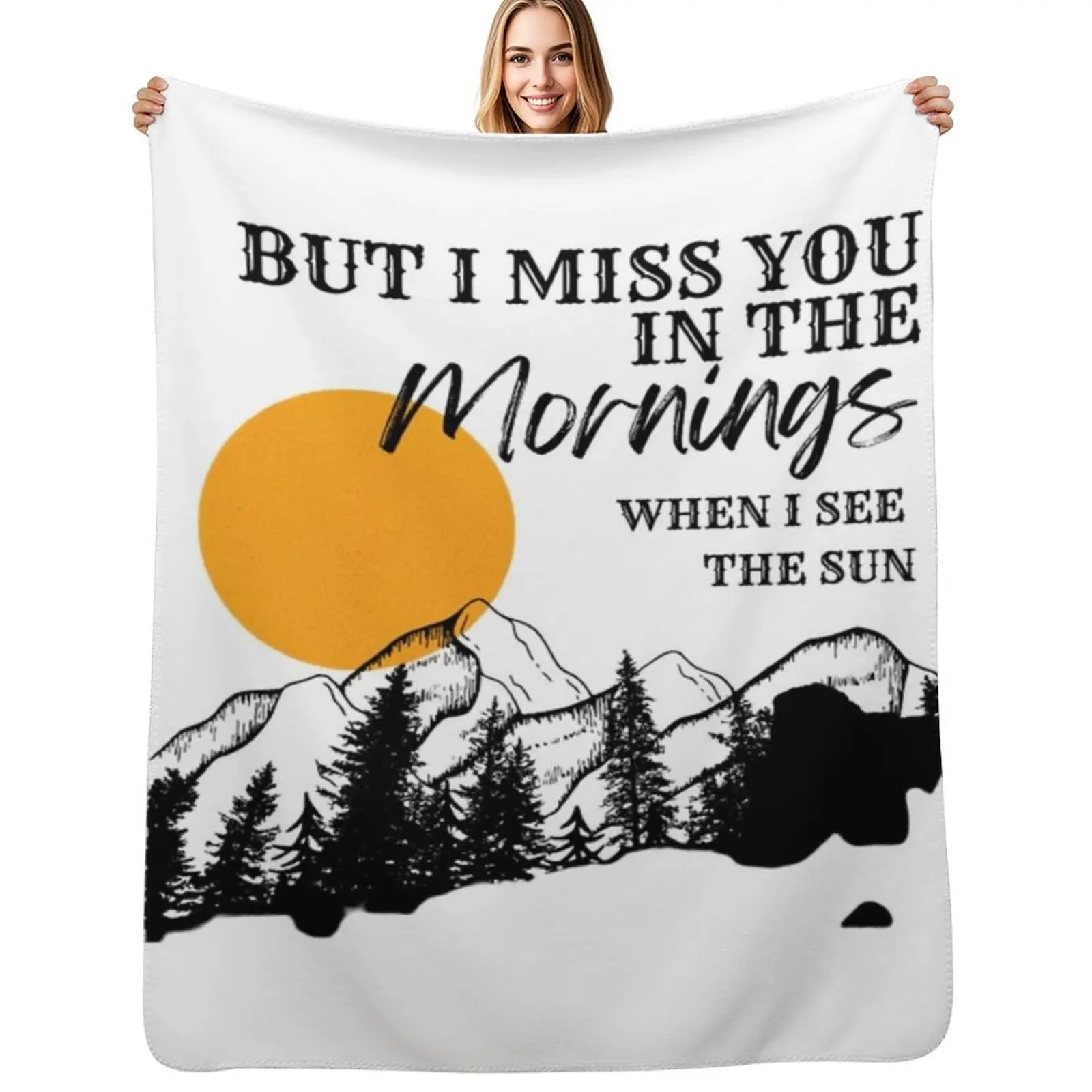 Something in the Orange Sticker Throw Blanket Foldable Soft Warm Blanket for Outdoor Use
