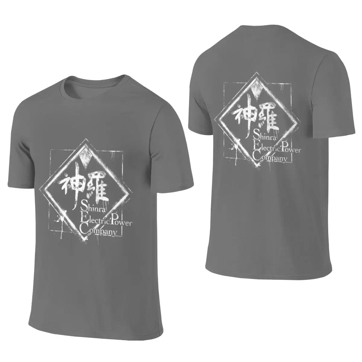 Shinra Inc Ultra-Minimalist Reversible T-shirt Niche Street Easy To Clean Tee