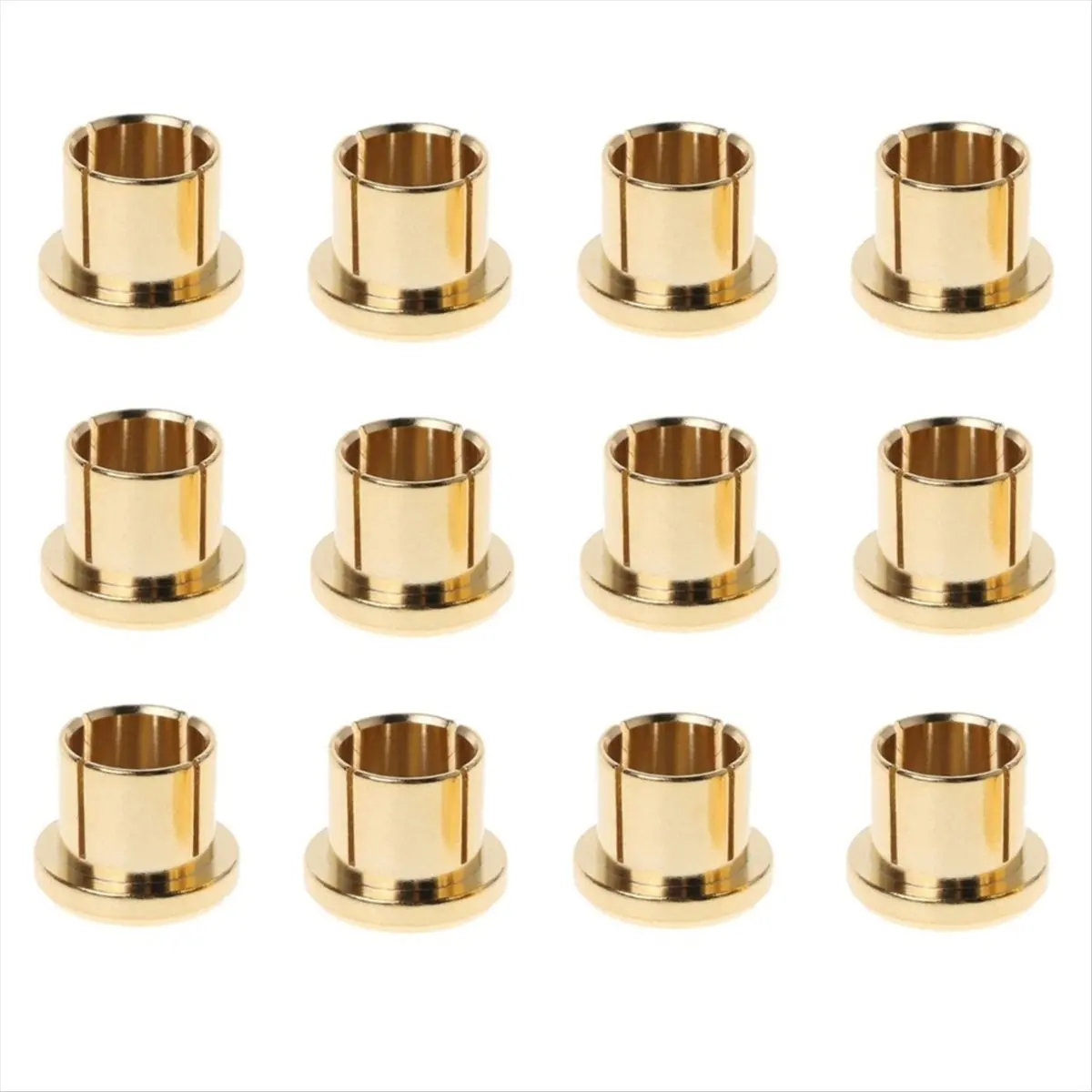 L77A 12Pcs Gold Plated Protection Cap Short Circuit Socket Phono Connector Shielding Socket Protect Cover,Gold
