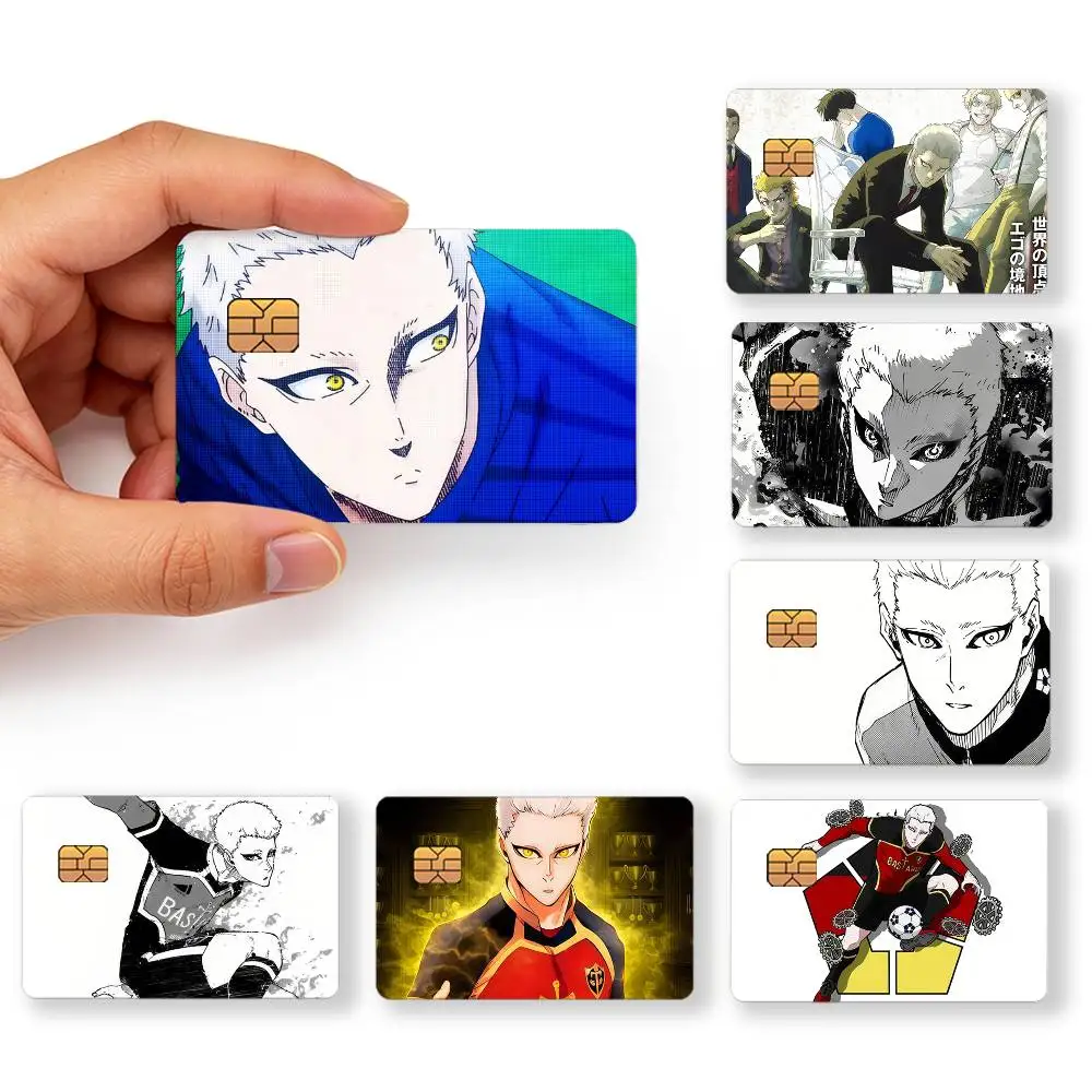 hot anime cool manga art B-Blue Lock N-Noel Noa Credit Card Skin Sticker Cover Decal Wrap Debit Card Stickers Durable Removable