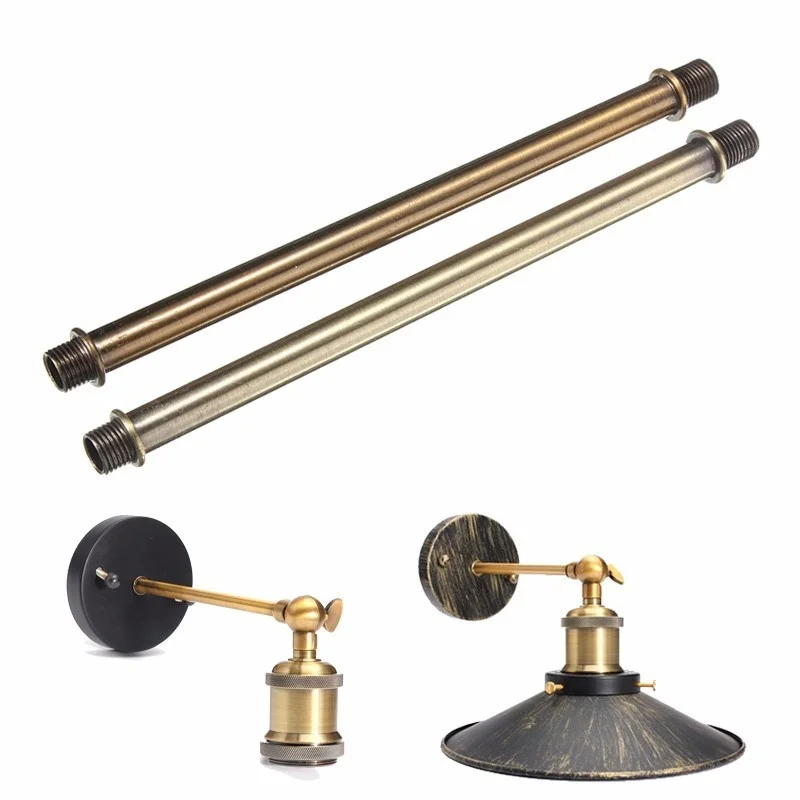 Douille de support de lampe rétro vintage, extension de goutte, alliage de zinc, bronze doré, vert, plus récent, 17cm