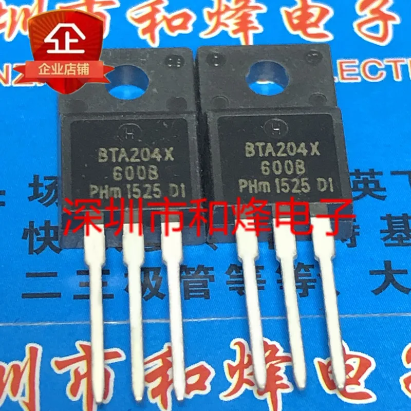 5PCS-10PCS BTA204X-600B  TO-220F 600V 4A   New And Original On Stock