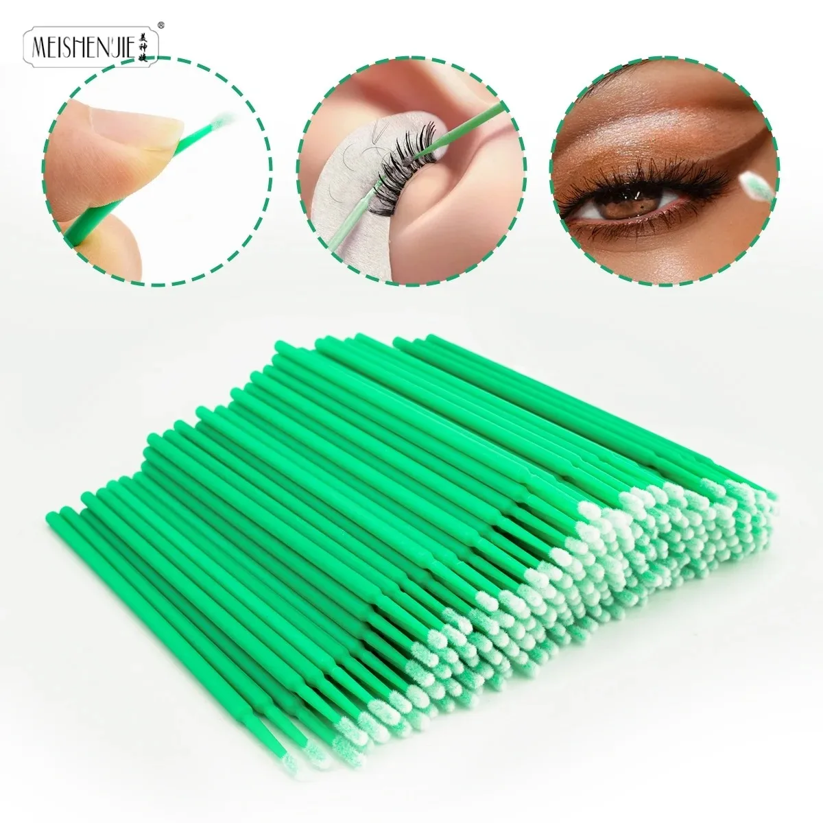 500 قطعة/الوحدة فرش رمش Microblade لاش تمديد ماكياج مايكرو أداة تنظيف مسحات رفع مزيل الصمغ تطبيقها #1