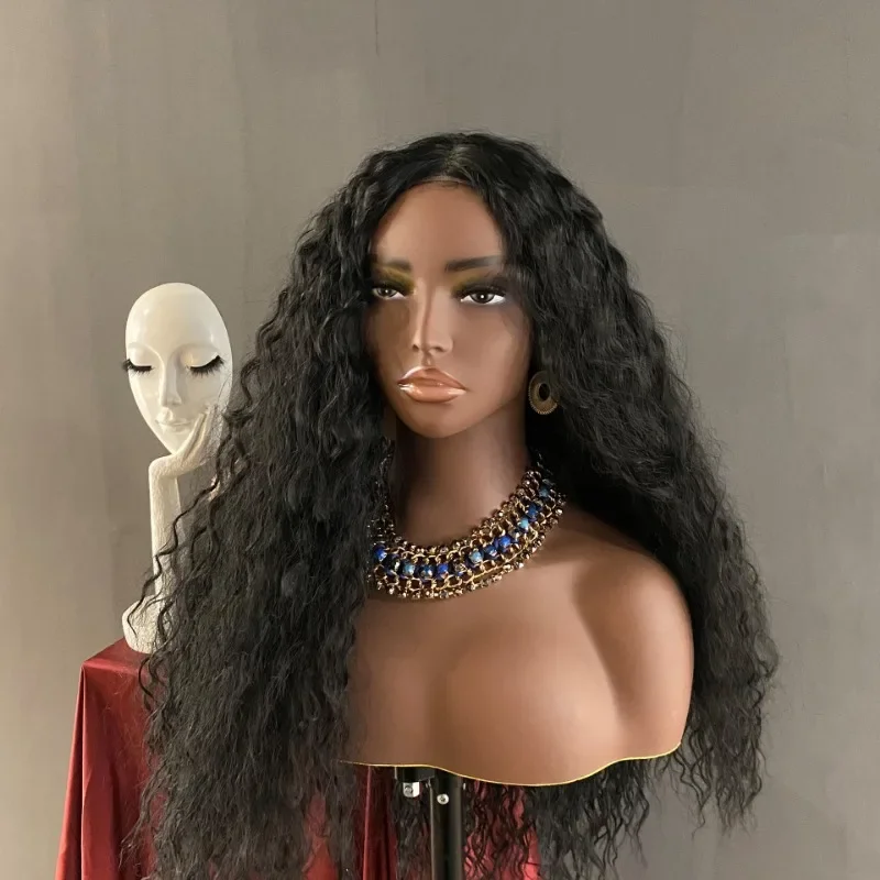 Realistic Female Mannequin Dummy Head with Shoulder Manikin Head Bust for Wigs,Makeup,Beauty Accessories Displaying