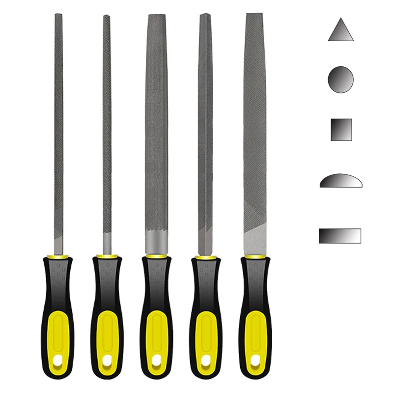 6-12 "ملفات أدوات الصنفرة الماس الصلب ملف نجار فرك السكاكين المعدنية الصلبة ملف دوار ملف معدني النجارة أدوات يدوية