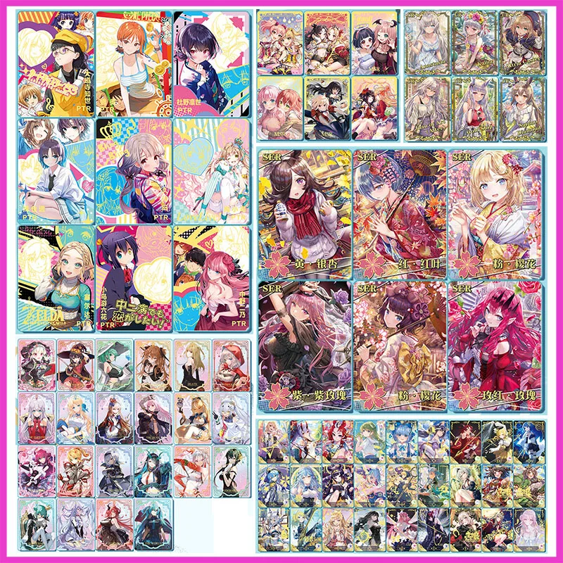 

Аниме Goddess Story Rare PTR PR MSR UR SSR SER Коллекционные карты Nami Sexy Miku Yor Forger Rem Игрушки для мальчиков Подарок на день рождения