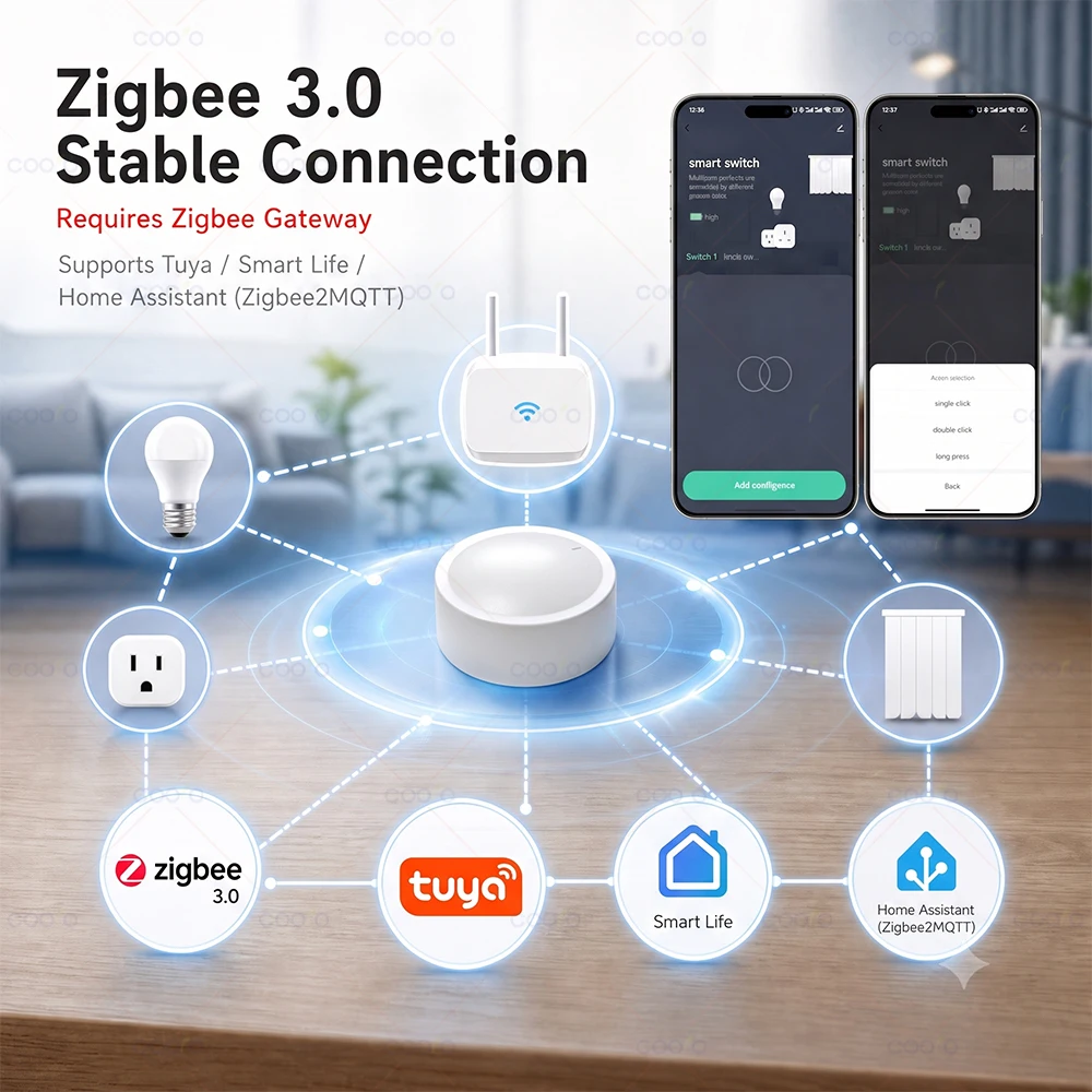 Tuya ZigBee Smart Knob Switch  - Home Automation Ideas review and price