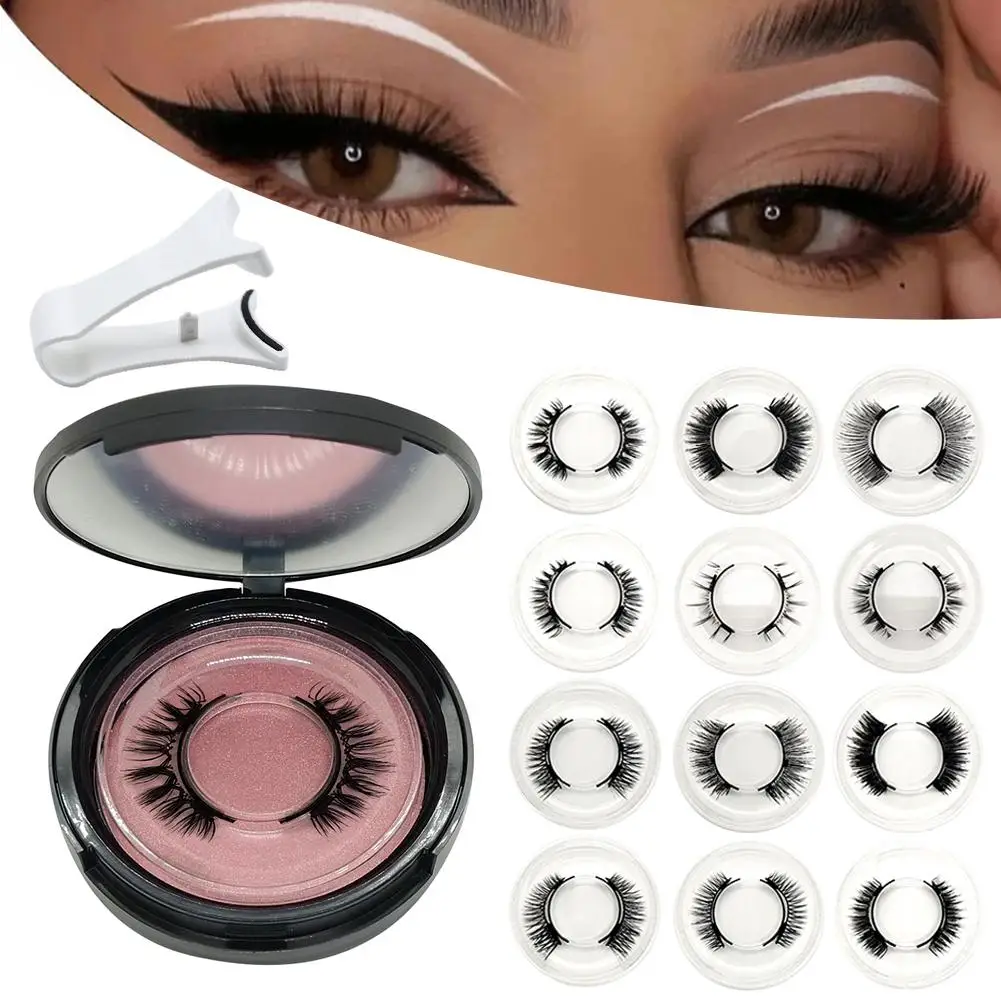 Magnete Pinzette mit 3d magnetischen natürlichen Nerz falsche Verlängerung Make-up Wimpern klemme Locken wickler Wimpern clip profession elles Make-up z6v5