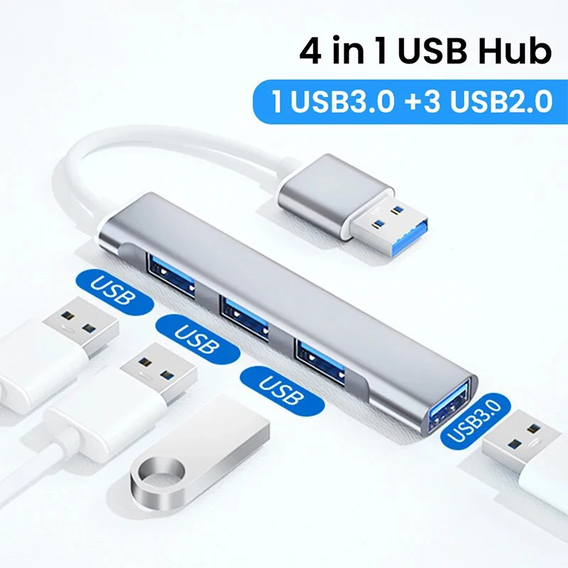 4 In 1 USB 3.0 HUB TYPE-C HUB Multi USB Splitter Type-C 5Gbps Data Transmission HUB USB 2.0 OTG Adapter for PC Macbook Pro Air