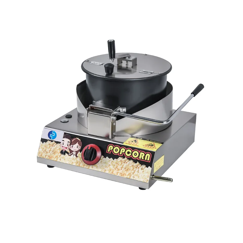 Mini máquina Manual de palomitas de maíz a Gas, máquina comercial de palomitas de maíz de escritorio para hacer palomitas de maíz a Gas/eléctrico con forma de bola de mariposa