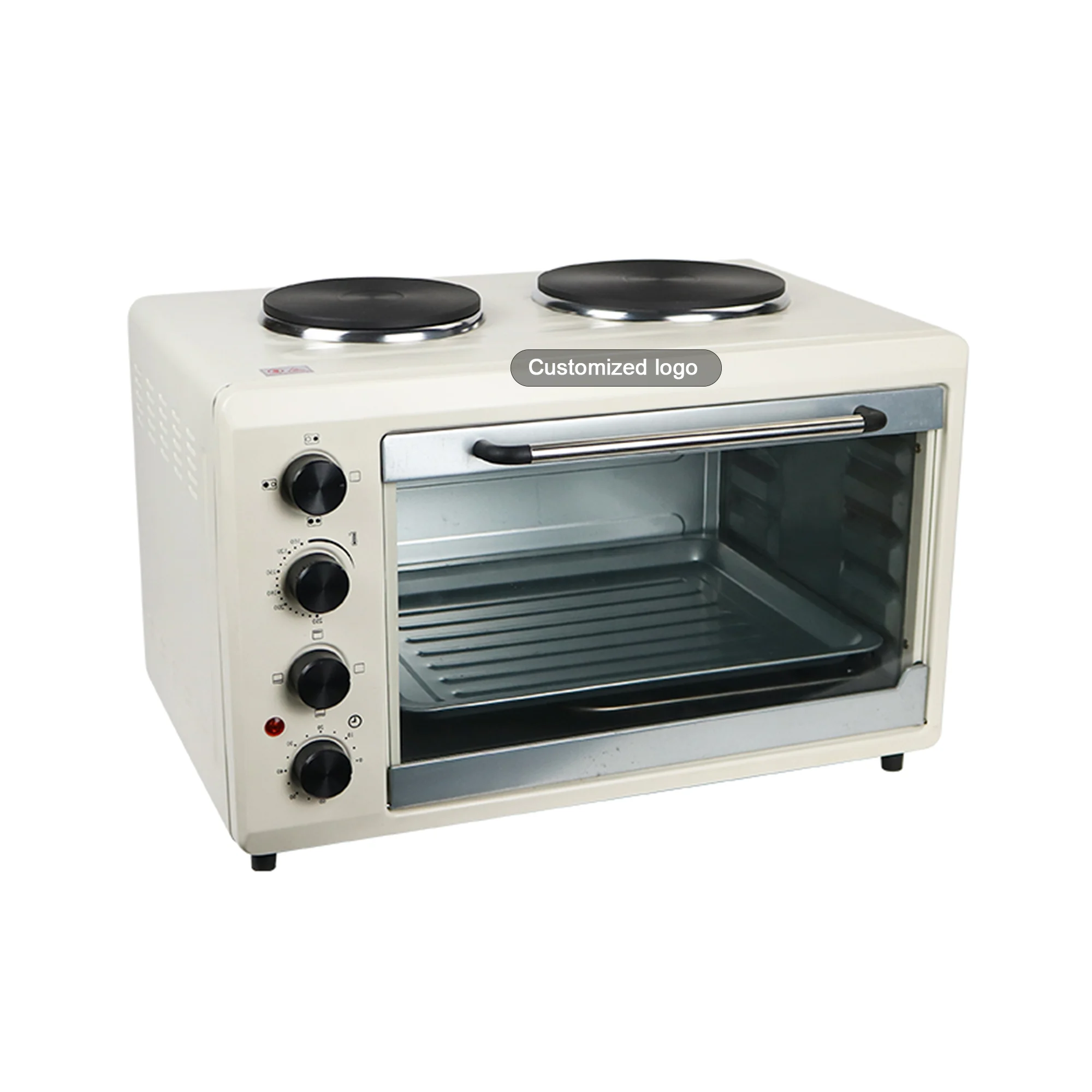 Factory Wholesale Multifunctional 48L Luxury Portable Electric Oven & Air Fryer & Toaster for Household Use with Visual Window