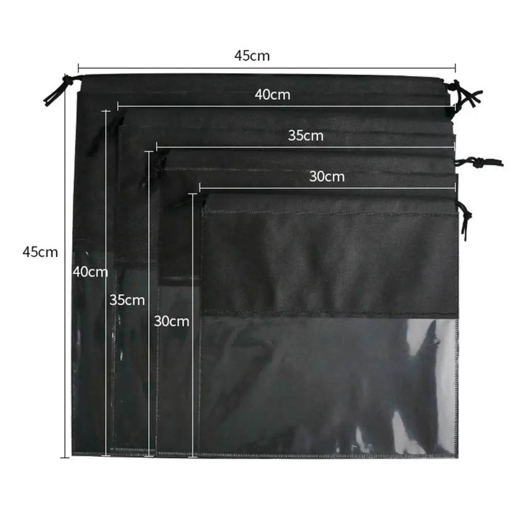 4 Colors Handbag Storage Pouch Non Woven Fabric Visible Surface Convenient Practical Moistureproof Clothes Storage Bag
