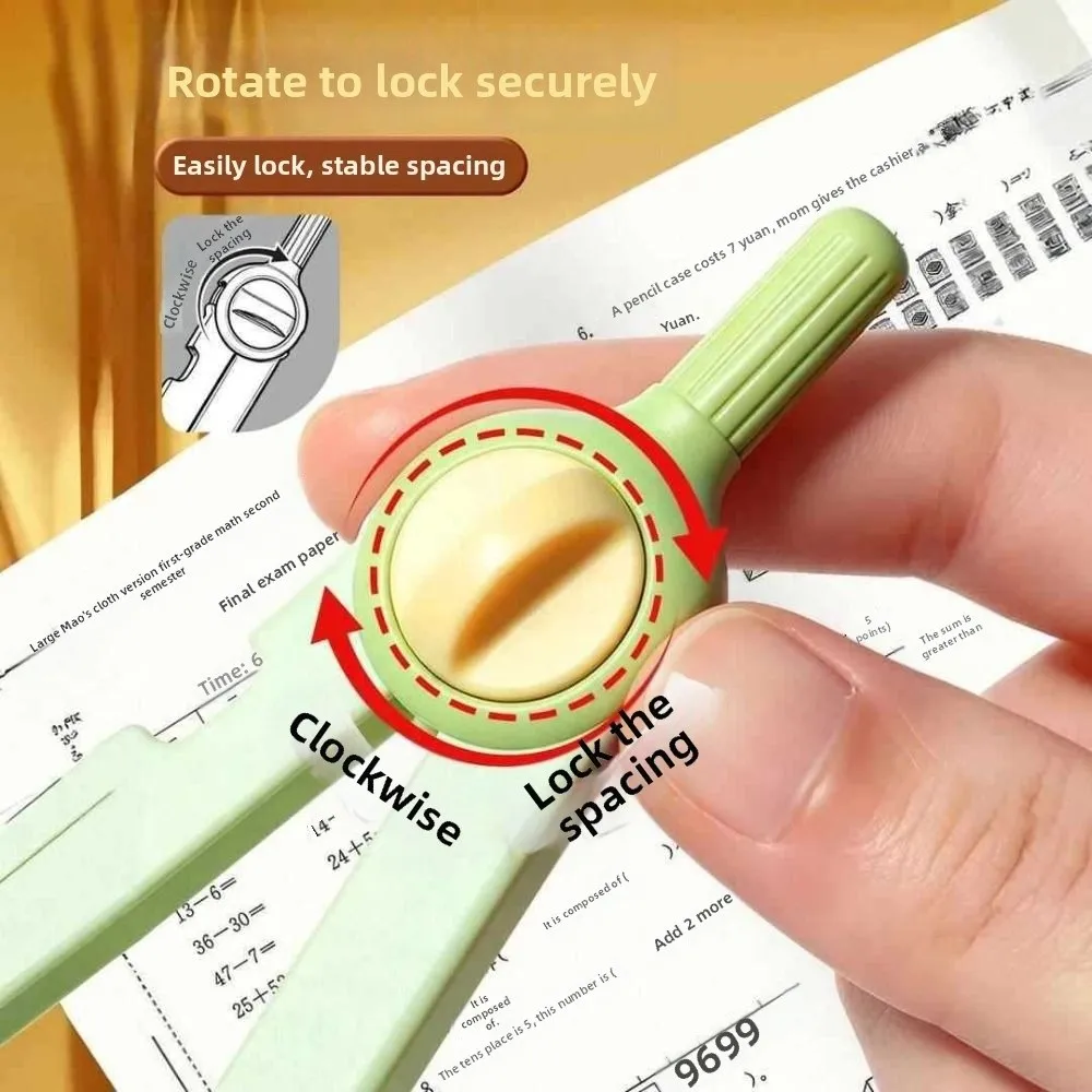Digital Lock Distance Drawing Compass Precise Replaceable Lead Circle Drawing Gauge with Replacement Pencil Leads