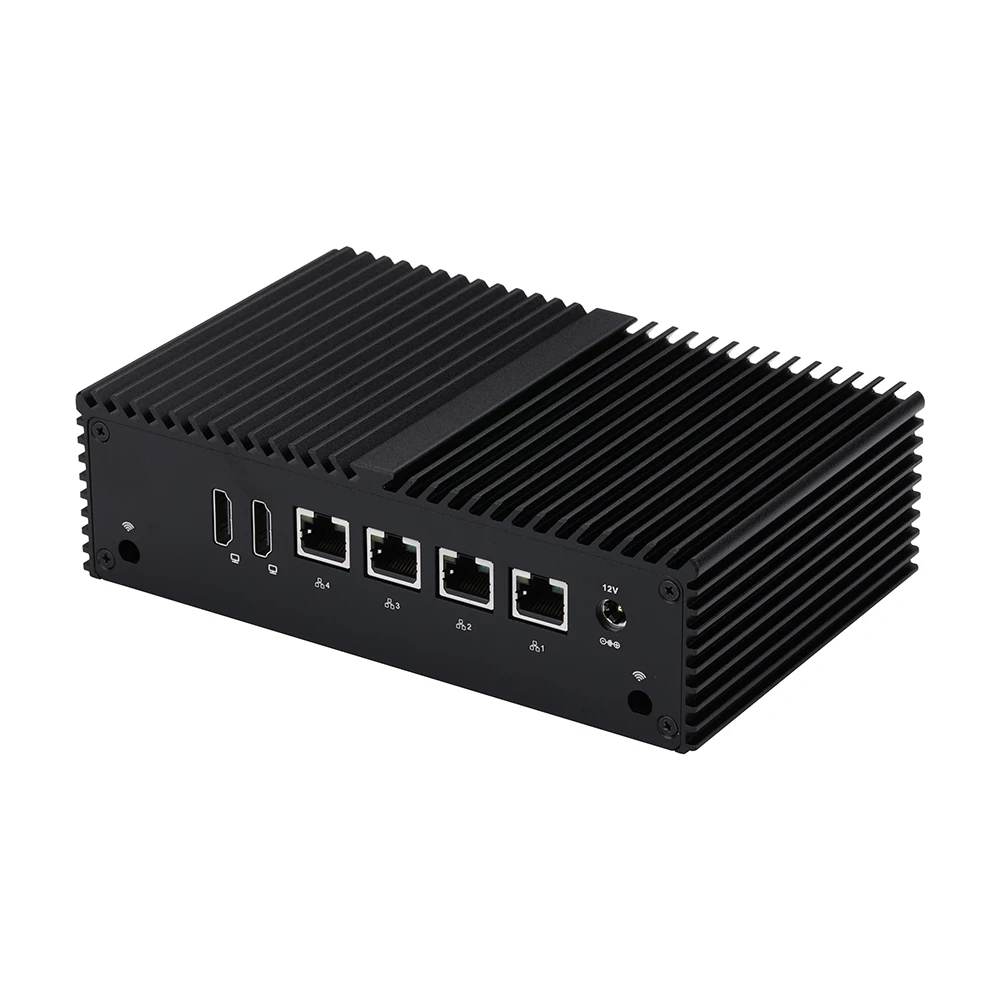 Qotom Mini PC Q10900G4-S04 Quad Core 4 2.5G LAN N97 N100 Support DDR5 RAM Fanless Computer