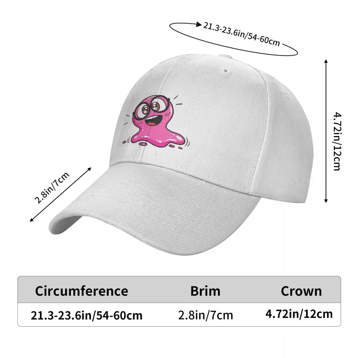Super Slick Slime Sam Cap Fashion Casual Baseball Caps Adjustable Hat Unisex Baseball Hats Customizable Polychromatic